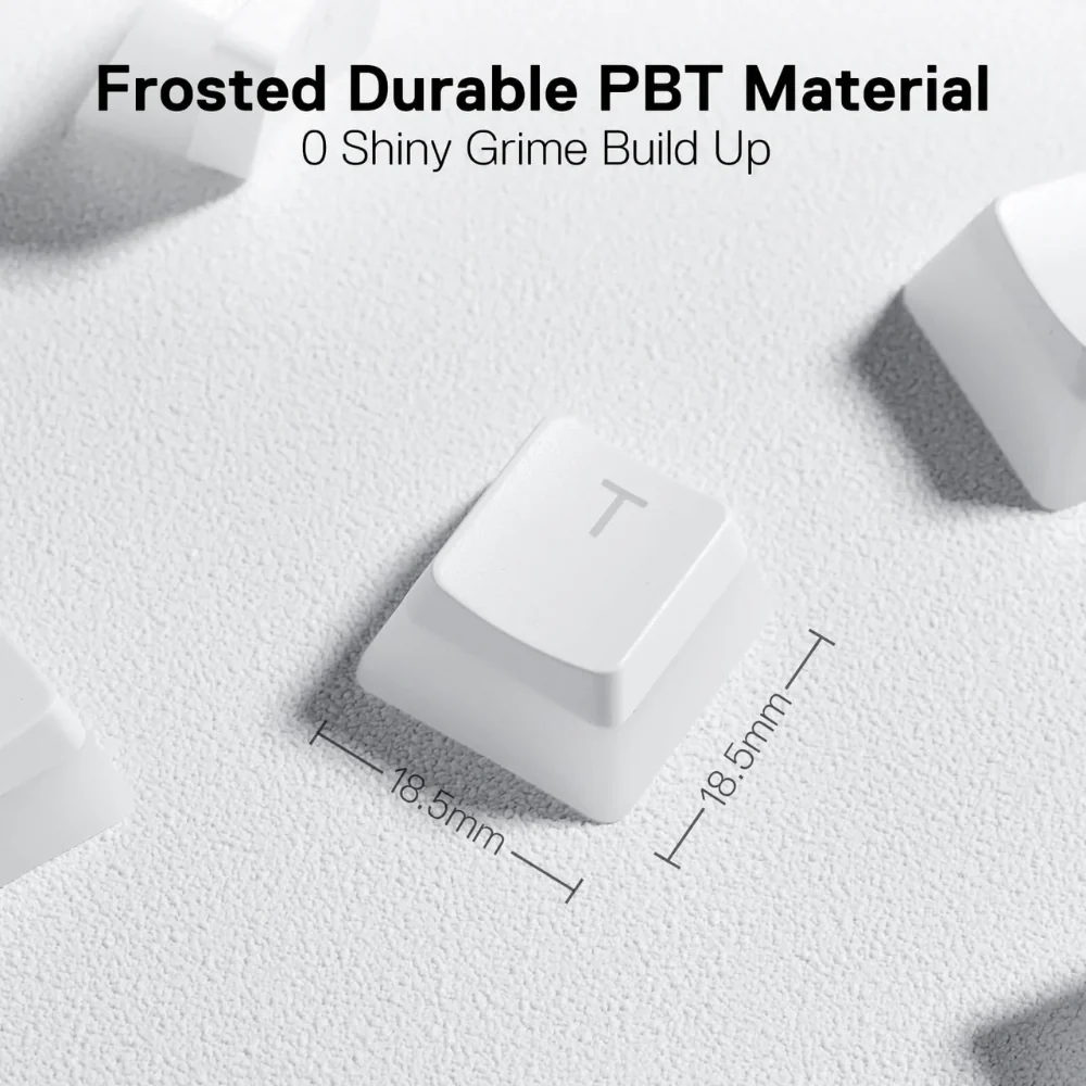 Redragon A130 White PBT Double Shot Keycap Set Redragon A130 White PBT Double Shot Keycap Set